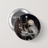 lächelnder Affe Button (Vorne & Hinten)