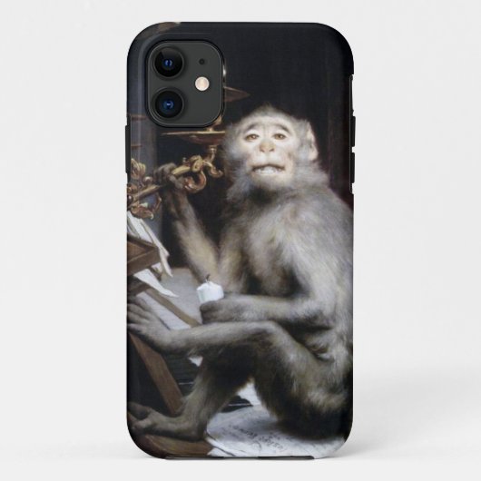 lächelnder Affe Case-Mate iPhone Hülle (Rückseite)