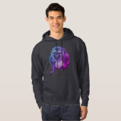 Lächelnder Affe Grinsend Hoodie (Vorne ganz)