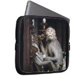 lächelnder Affe Laptopschutzhülle (Vorne Rechts)