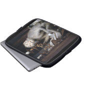 lächelnder Affe Laptopschutzhülle (Vorne Knopf)