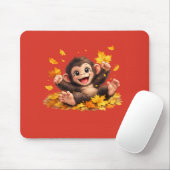 Lächelnder Affe mit großen Augen Spieltropisch Mousepad (Mit Mouse)