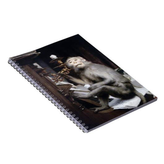 lächelnder Affe Notizblock (Rechte Seite)