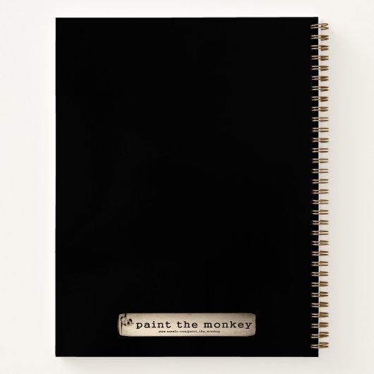 lächelnder Affe Notizblock (Rückseite)