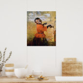 lächelnder Affe Poster (Küche)