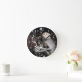 lächelnder Affe Runde Wanduhr (Zuhause)