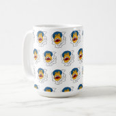 Lächelnder Affengesicht Kaffeetasse (Vorderseite Links)