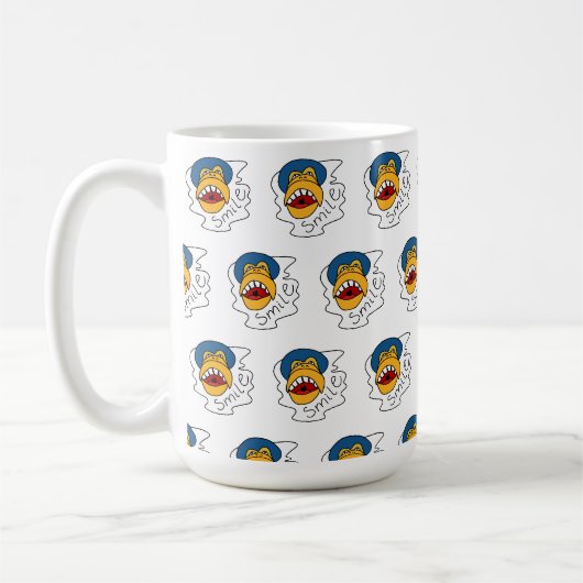 Lächelnder Affengesicht Kaffeetasse (Links)