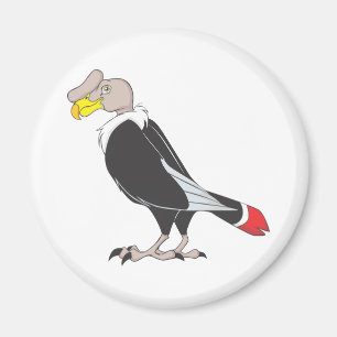 Lächelnder Andenkondor-Vogel Magnet