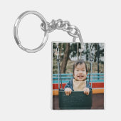 Lächelnder Baby-Schlüsselanhänger Schlüsselanhänger (Vorderseite links)