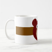 Lächelnder Bär | Braunstreifen Kaffeetasse (Links)