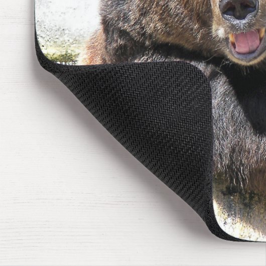 Lächelnder Bär Mousepad (Ecke)