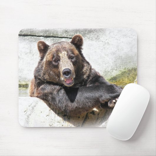 Lächelnder Bär Mousepad (Mit Mouse)