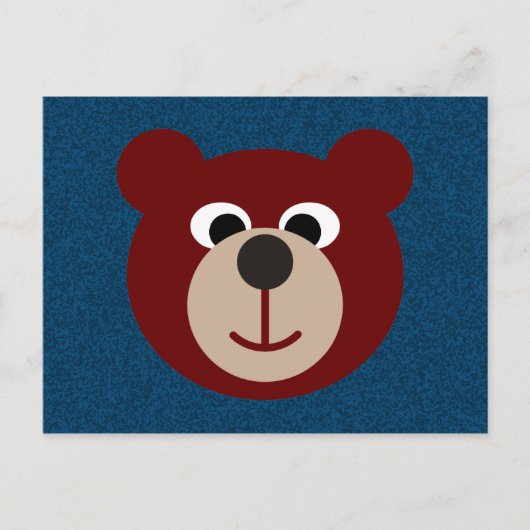 Lächelnder Bär Postkarte (Vorderseite)