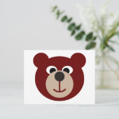 Lächelnder Bär Postkarte (Stehend Vorderseite)