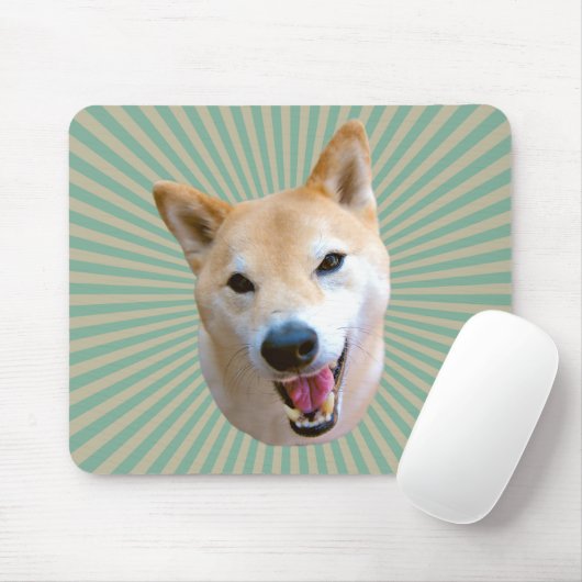 Lächelnder Barkley Sonnendurchbruch Mousepad (Mit Mouse)