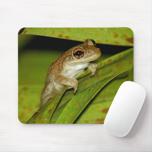 Lächelnder Baumfrosch Mousepad (Mit Mouse)
