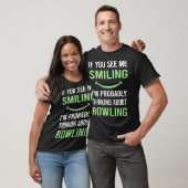 Lächelnder Bowling T-Shirt (Unisex)