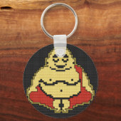 Lächelnder Buddha Schlüsselanhänger (Vorderseite)