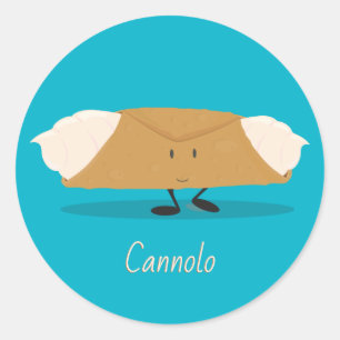 Lächelnder cannolo Aufkleber