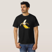 Lächelnder Cartoon Banana - Funny Fruit Face T - S T-Shirt (Vorne ganz)