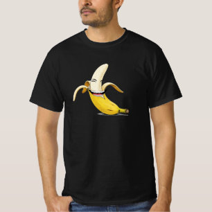 Lächelnder Cartoon Banana - Funny Fruit Face T - S T-Shirt