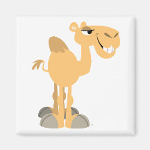 Lächelnder Cartoon Camel Magnet