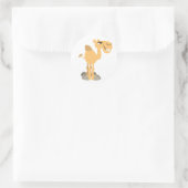 Lächelnder Cartoon Camel Sticker (Tasche)