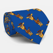 Lächelnder Cartoon Giraffe Neck Tie Krawatte (Gerollt)