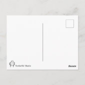 Lächelnder Cartoon Hund Postkarte (Rückseite)