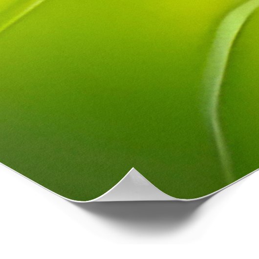 Lächelnder Cartoon Ladybug sitzend auf Blume Poster (Ecke)