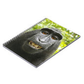 Lächelnder CelebesMacaque mit Haube Notizblock (Linke Seite)