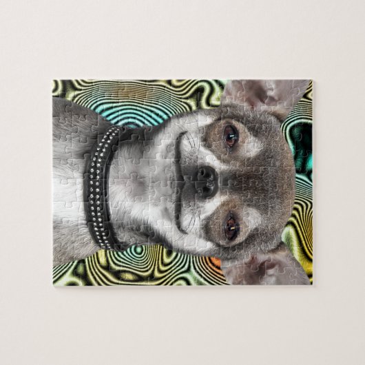 Lächelnder Chihuahua-Hund Puzzle (Horizontal)