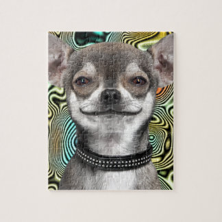 Lächelnder Chihuahua-Hund Puzzle