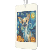 lächelnder Chihuahua-Hund Sternennacht von Van Gog Autolufterfrischer (Links)