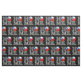 Lächelnder chilenischer FlaggeHousewarming Stoff (Fat Quarter (45,7 x 55,9 cm))