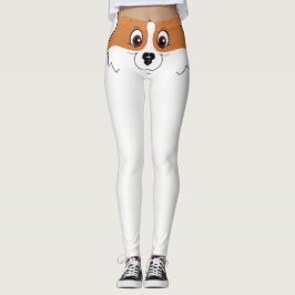 Lächelnder Corgi Leggings