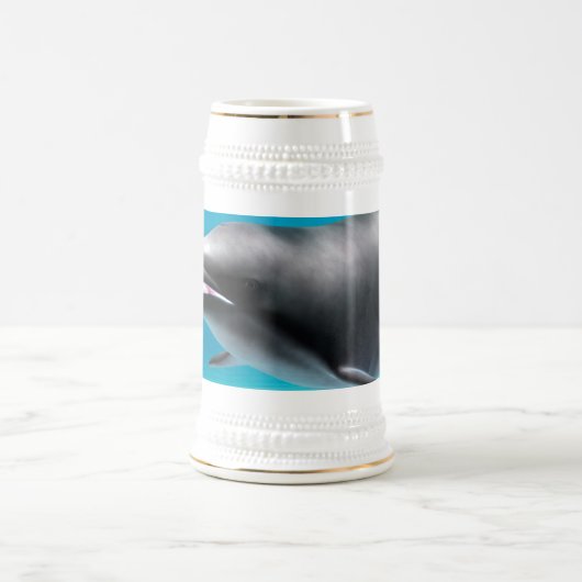 Lächelnder Delfin Bierglas (Mittel)