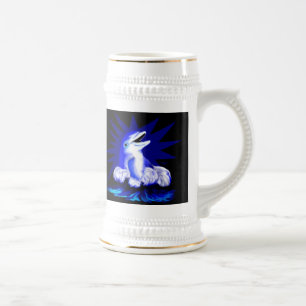 Lächelnder Delfin Bierglas