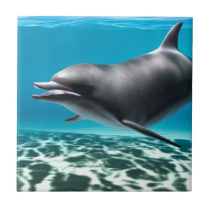 Lächelnder Delfin Fliese