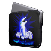 Lächelnder Delfin Laptopschutzhülle (Vorderseite Links)