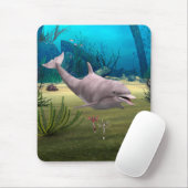Lächelnder Delfin Mousepad (Mit Mouse)