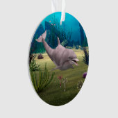 Lächelnder Delfin Ornament (Vorderseite)