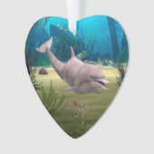 Lächelnder Delfin Ornament (Vorderseite)