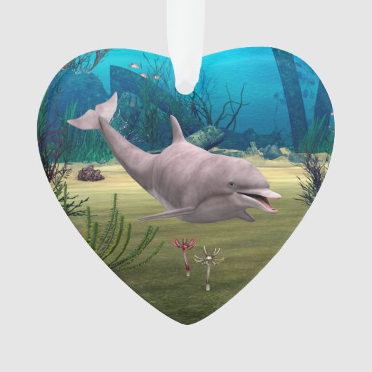 Lächelnder Delfin Ornament (Vorderseite)