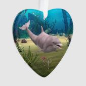 Lächelnder Delfin Ornament (Vorderseite)