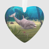 Lächelnder Delfin Ornament (Rückseite)