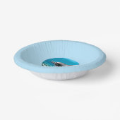 Lächelnder Delfin Pappteller (Gewinkelt)