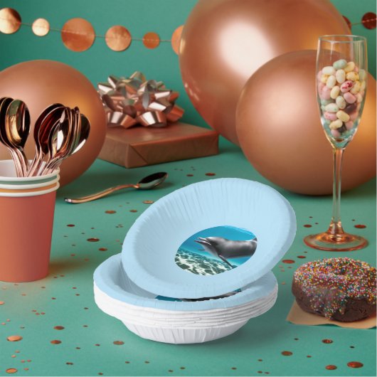 Lächelnder Delfin Pappteller (Multi)