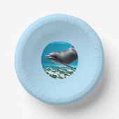 Lächelnder Delfin Pappteller (Vorderseite)